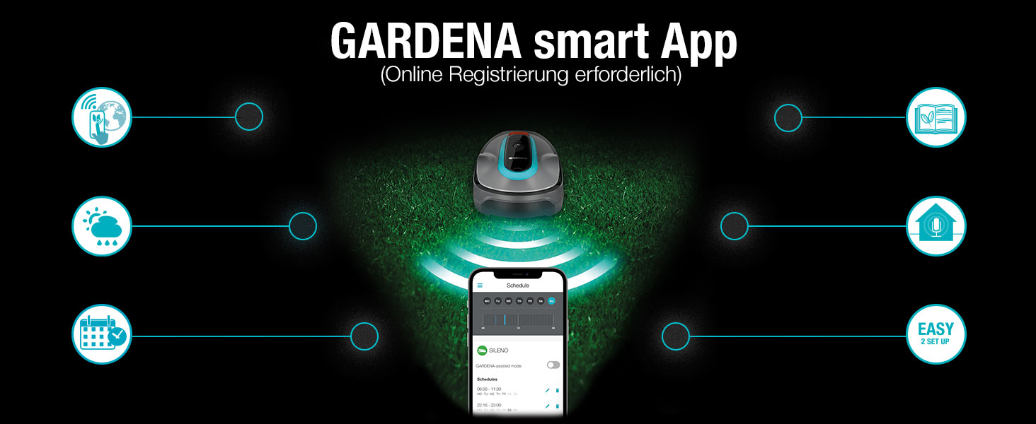 sileno, life, smart, lona, garden, gardena, sileno, mower, app, home, apple,