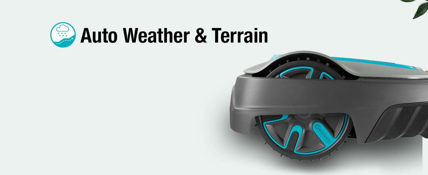 GARDENA SILENO Mähroboter, Mähroboter, Rasenroboter, Rasen mähen, Rasenmäher, Auto Weather & Terrain